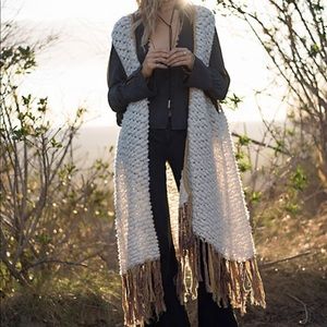 Free people/vest/tassels
